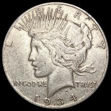 1934-S Silver Peace Dollar LIGHTLY CIRCULATED