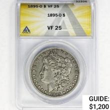 1895-O Morgan Silver Dollar ANACS VF25