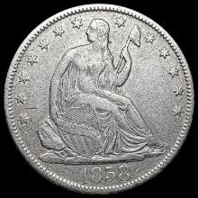 1858-S Seated Liberty Half Dollar CLOSELY UNCIRCUL