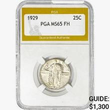 1929 Standing Liberty Quarter PGA MS65 FH