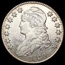 1830 Rotated Dies Capped Bust Half Dollar CLOSELY