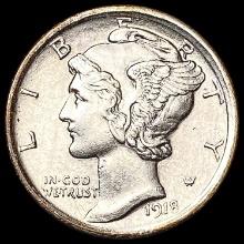 1918 Mercury Dime CLOSELY UNCIRCULATED