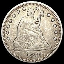 1877 Seated Liberty Quarter NEARLY UNCIRCULATED