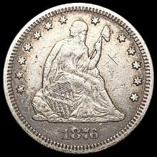 1876 Seated Liberty Quarter NEARLY UNCIRCULATED