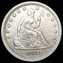 1860 Seated Liberty Quarter UNCIRCULATED
