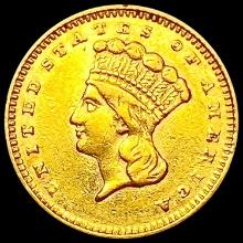 1860 Rare Gold Dollar CLOSELY UNCIRCULATED