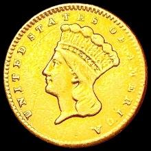 1862 Rare Gold Dollar NEARLY UNCIRCULATED