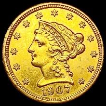 1907 $2.50 Gold Quarter Eagle CHOICE AU