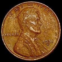 1931-S Wheat Cent CLOSELY UNCIRCULATED