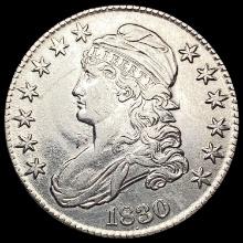 1830 Capped Bust Half Dollar CLOSELY UNCIRCULATED