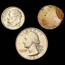 1887-2000 US Error Coin Collection [3 Coins] HIGH GRADE