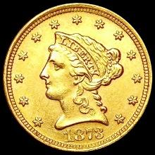 1873 $2.50 Gold Quarter Eagle CLOSELY UNCIRCULATED
