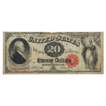 FR. 147 1880 $20 TWENTY DOLLARS HAMILTON LEGAL TENDER UNITED STATES NOTE VERY FINE