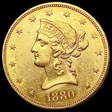1880-S $10 Gold Eagle CHOICE AU
