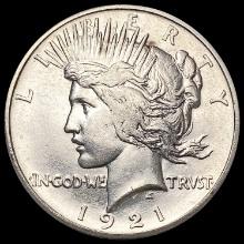 1921 Silver Peace Dollar CHOICE AU