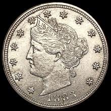 1883 With Cents Liberty Victory Nickel CLOSELY UNCIRCULATED