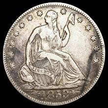 1853-O Arws & Rays Seated Liberty Half Dollar NEARLY UNCIRCULATED