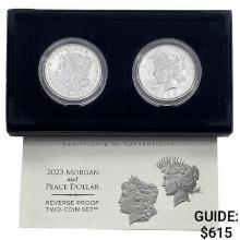 2023 Morgan and Peace Dollar Rev. Proof Set [2 Coins