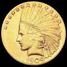 1909-S $10 Gold Eagle CLOSELY UNCIRCULATED