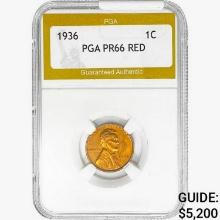 1936 Wheat Cent PGA PR66 RED