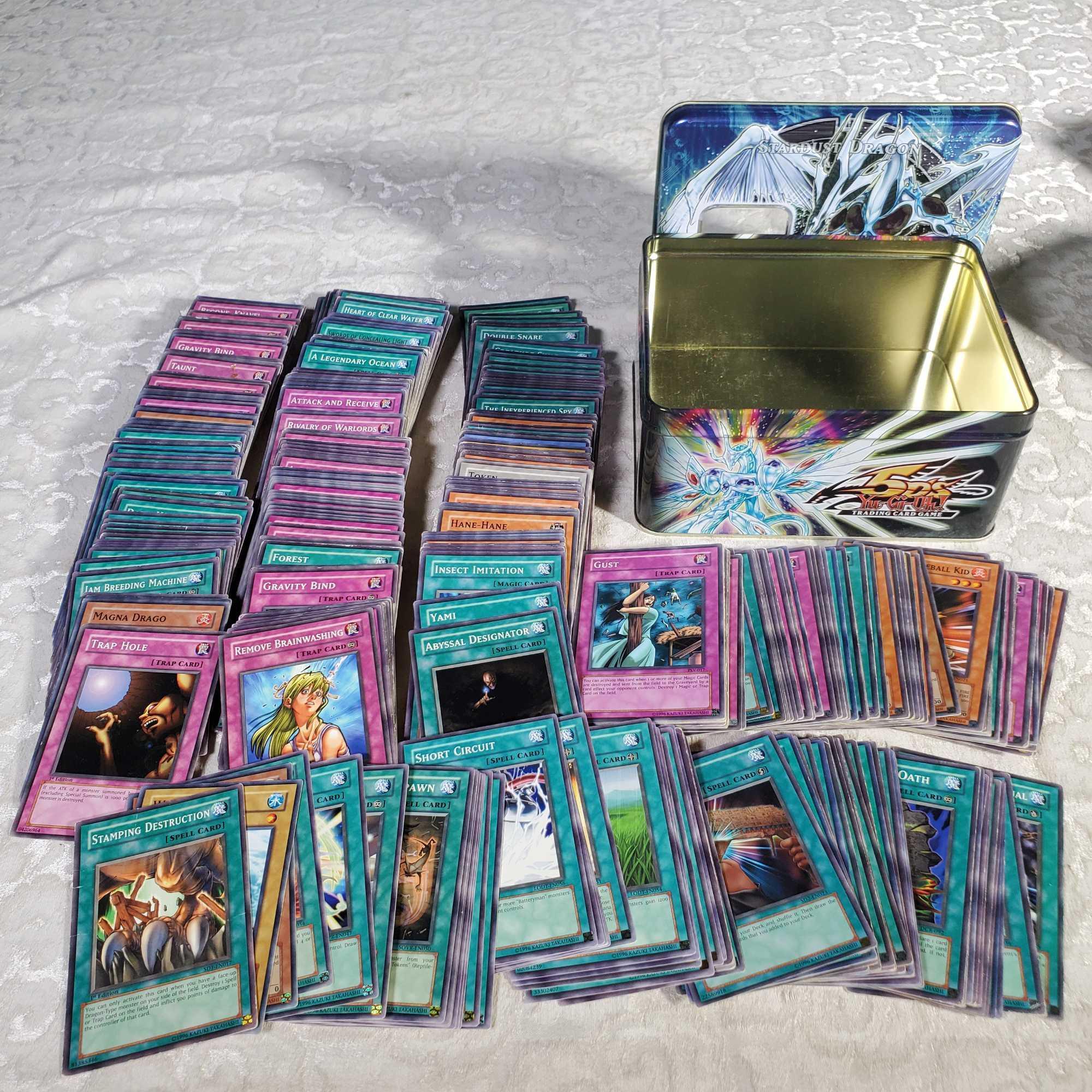 8 Yu-Gi-Oh! Collector Tins with Cards - 4 5DS and 4 Shonen Jump's - Series 2, 5 and 6, 2005-2009