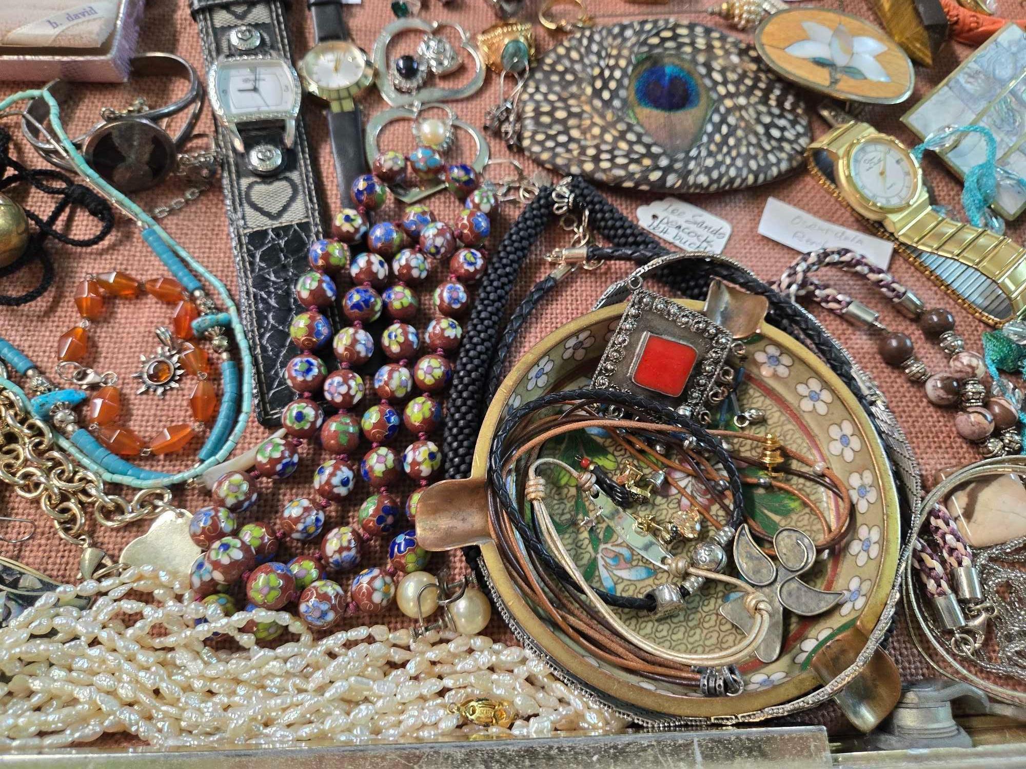 Case Lot of Jewelry Incl. Vintage