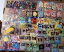 Japanese Pocket Monster and Pokemon The Movie and TV Series Topps Cards plus Some Marvel Cards