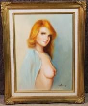 UnKnown Artist Kemming, Female Nude On Canvas