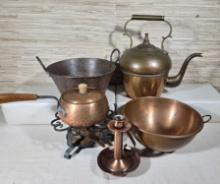 Antique and Vintage Copper Cookware