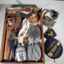 Case Lot of WWII and Other Miliatria items