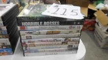 dvds, mixed lot of comedy and adult humor films 10 total