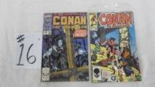 marvel comics, Conan #180 and #236 75 cent cover and 1 dollar cover