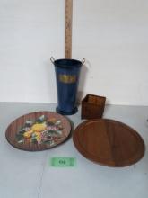 Home Décor Lot, Lazy Susan, Decorative Plate, etc.