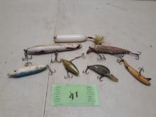 Vintage Wooden Fishing Lures