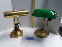 Vintage Brass Desk Lamps