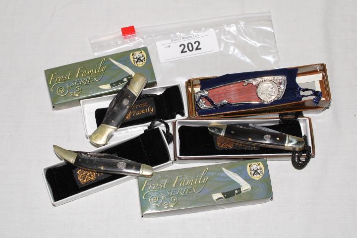 4 Frost Family Series Knives.  New!