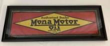 1920's Mona Motor Authorized Dealer Sign