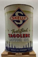 Skelly Fortified Tagolene 35 Cent Pricer Quart Oil Can NOS