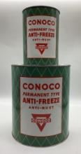 Conoco Anti-Freeze Quart & Gallon NOS Cans