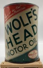 Early Wolf's Head Quart Oil Can