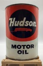 Hudson Motor Oil Quart Can w/ Tanker Graphic