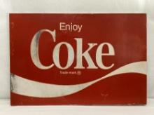 Enjoy Coke Metal Sign