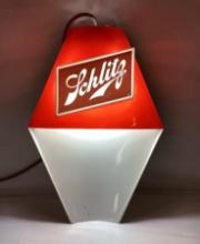 1962 Schlitz Ruby Red Lighted Wall Lantern.......