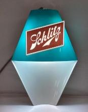 1962 Schlitz Turquoise...Lighted Wall Lantern