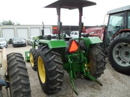 JD 5065E TRACTOR W/ JD 553 LOADER (SERIAL # 1PY5065EVBB006381) (SHOWING APPX 1,022 HOURS, UP TO THE