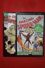 AMAZING SPIDERMAN PROMO COMICS - 2 BOOKS - SOME SPINE TICKS - SOLID