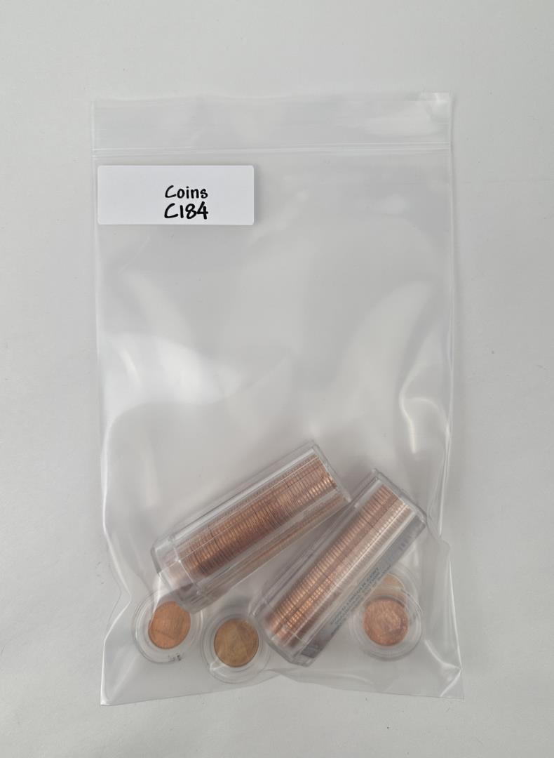 Rolls of 2009 P & D Lincoln Cents Sealed
