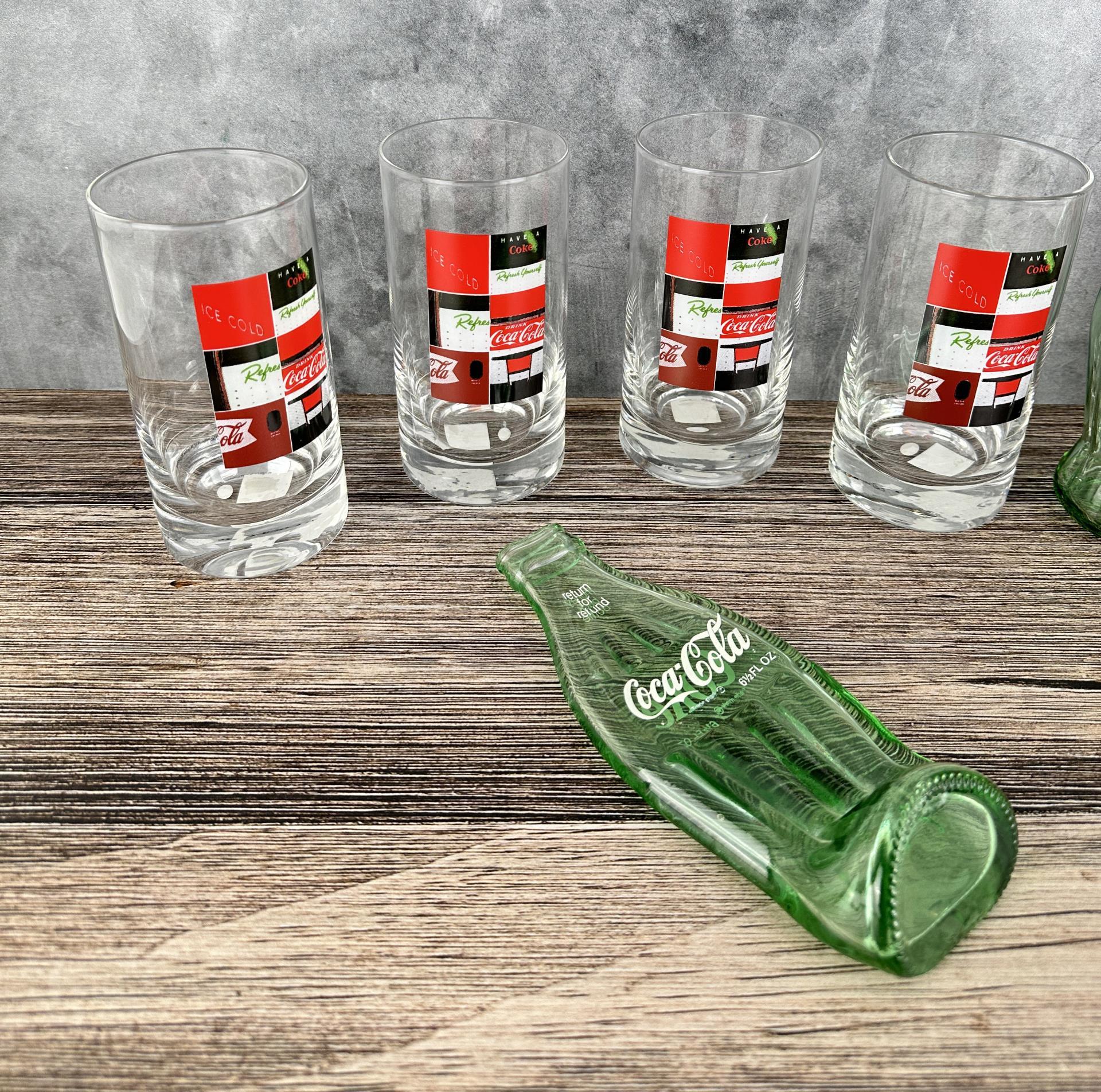 Collection of Coca Cola Cups Bottles Glasses