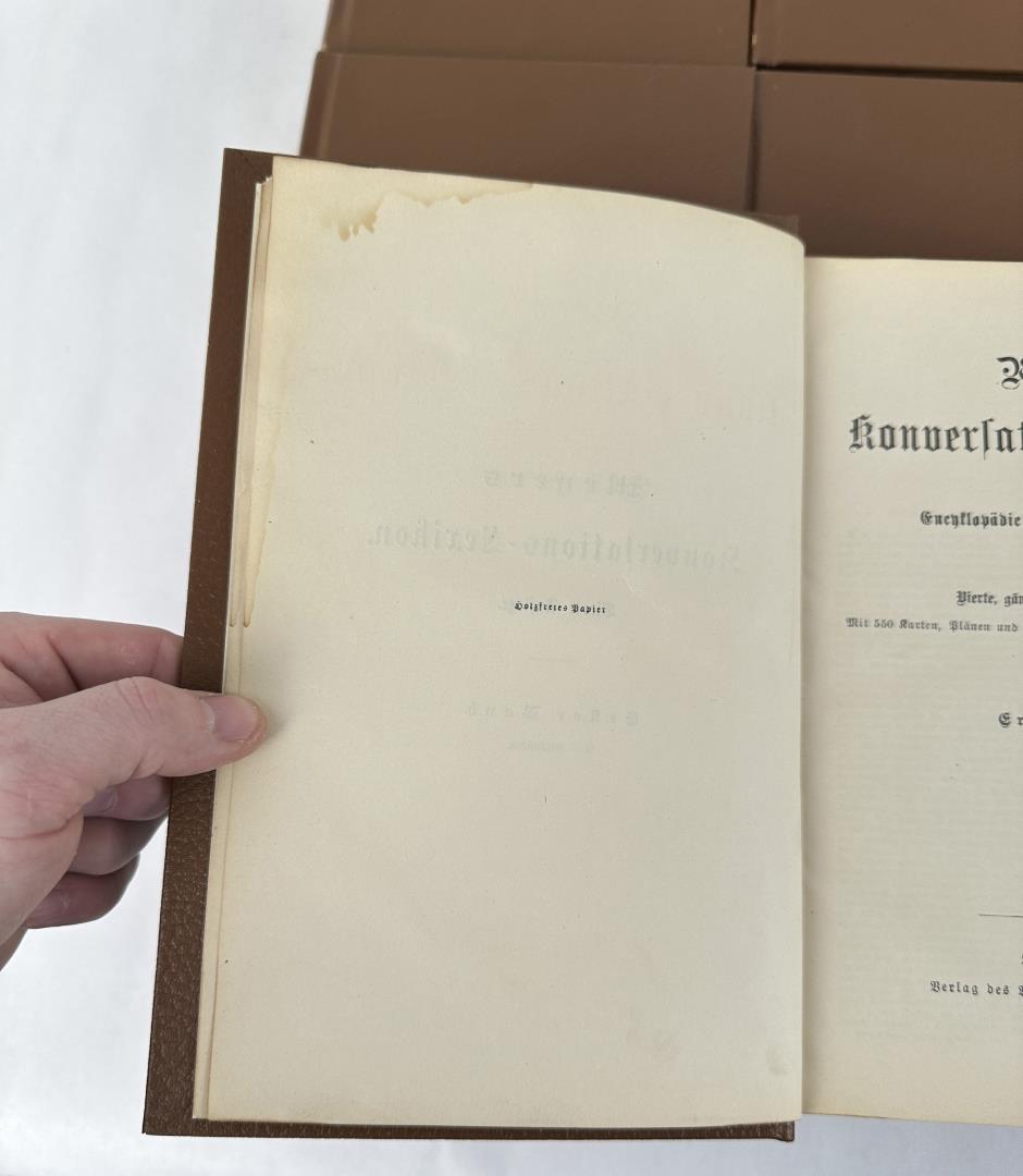 1890 Meyers German Encyclopedia Set