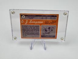 1969 Topps OJ Simpson 90 Football Rookie Card
